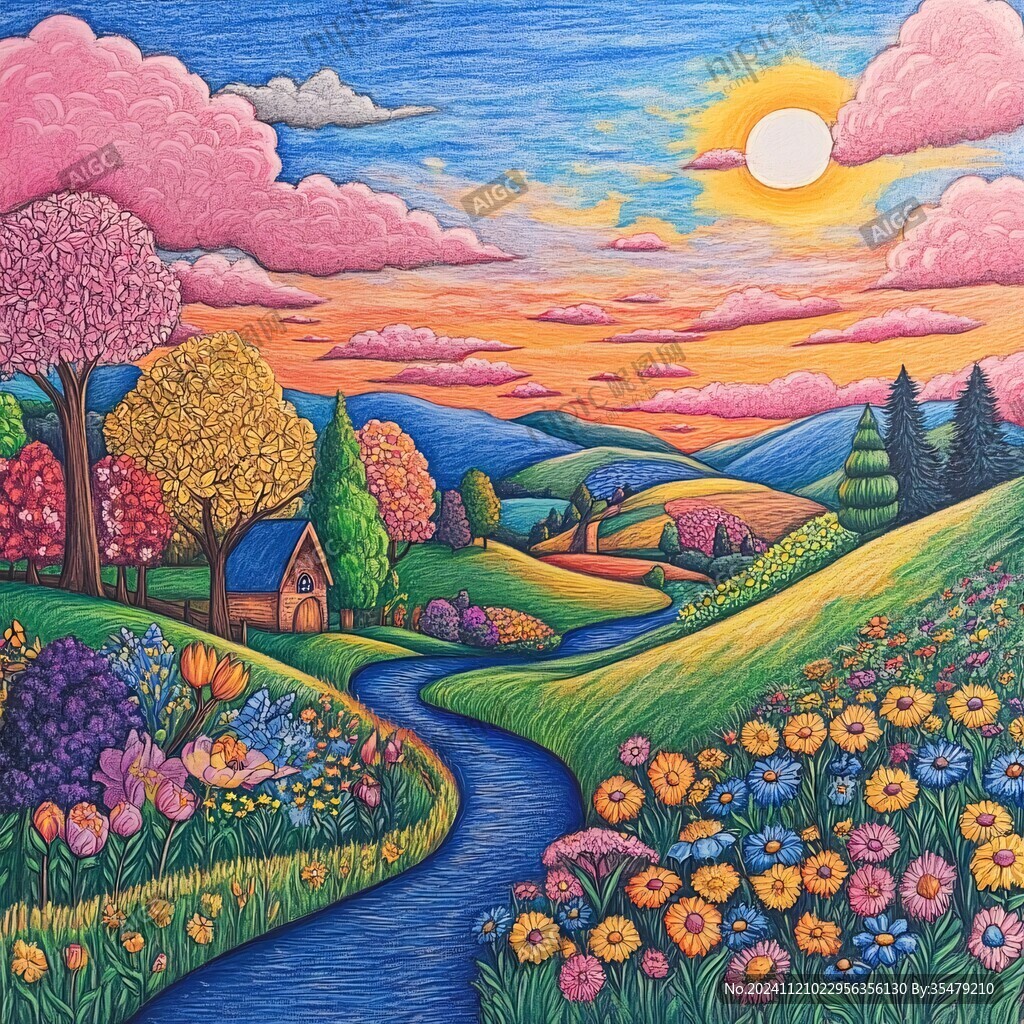 装饰风景作品
