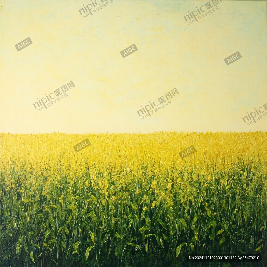 麦田艺术画