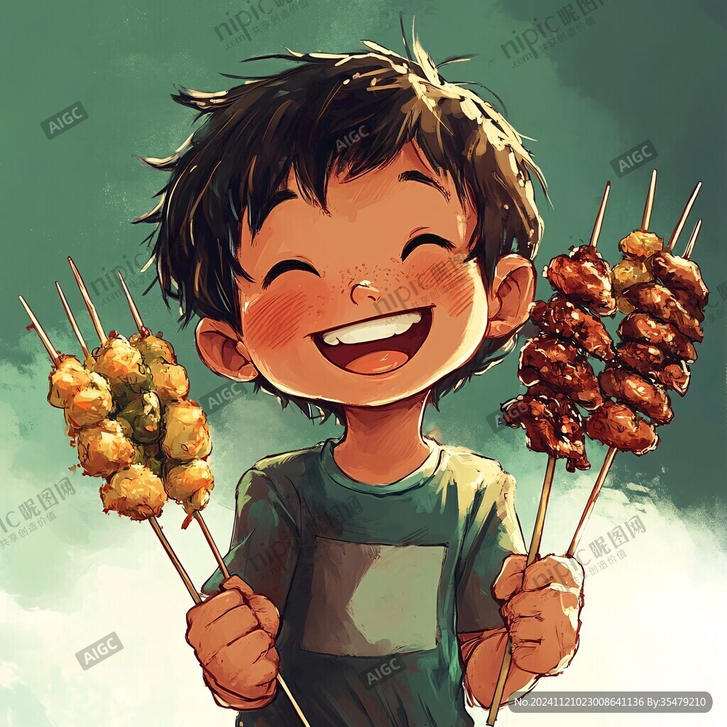 年轻小哥撸串头像