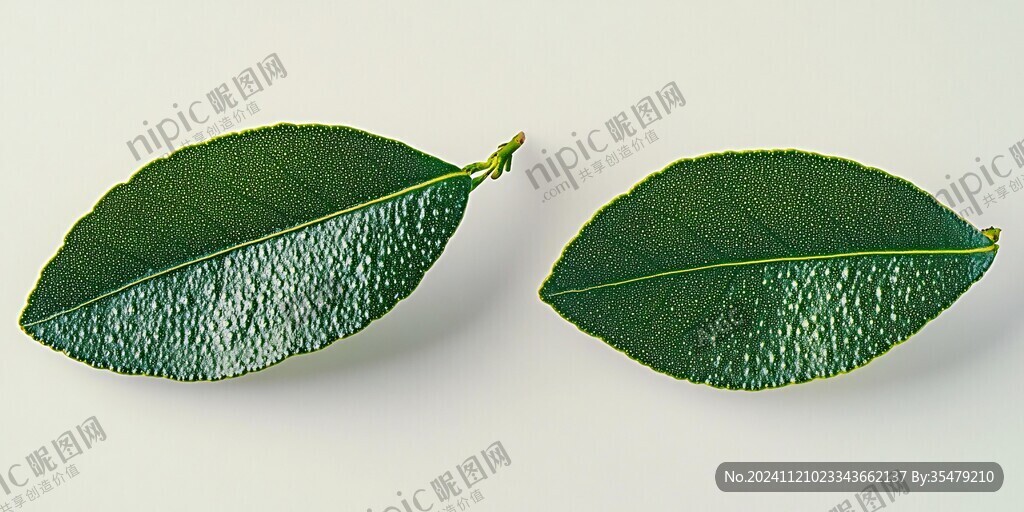 两片木犀叶