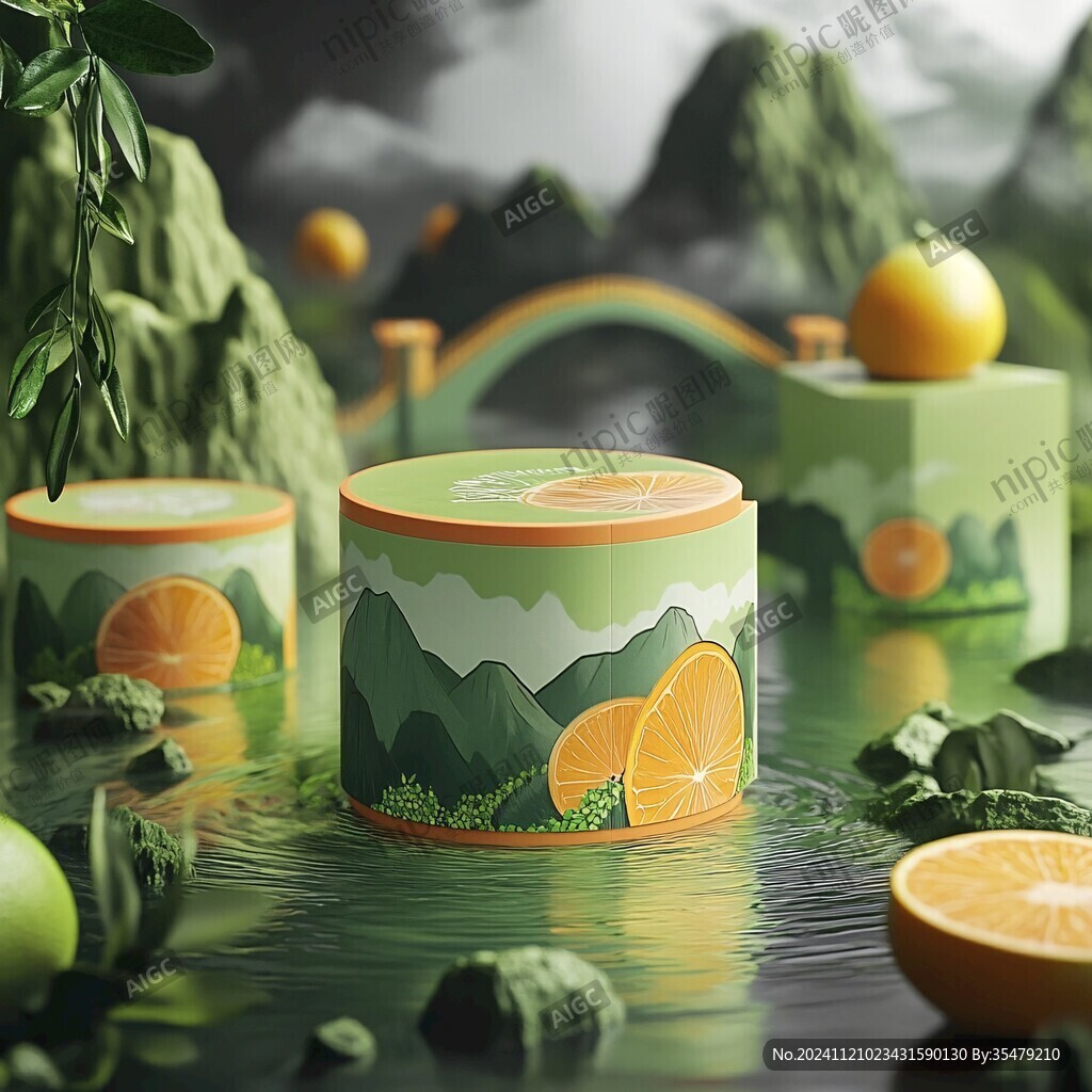 春见粑粑柑包装插画