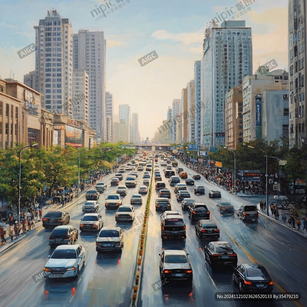 都市车流