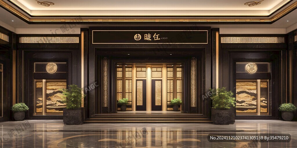 酒店门区效果图设计