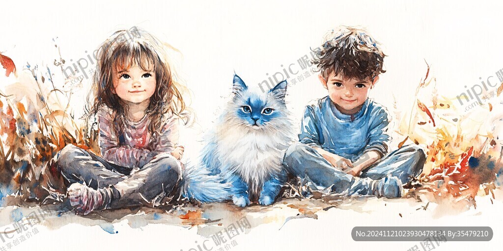 梦幻儿童插画超治愈