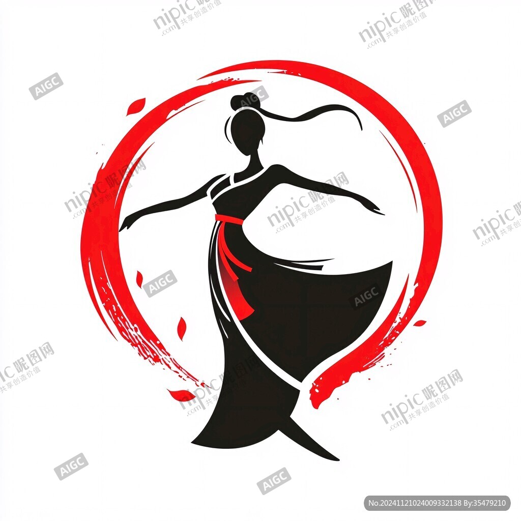 舞蹈女性logo
