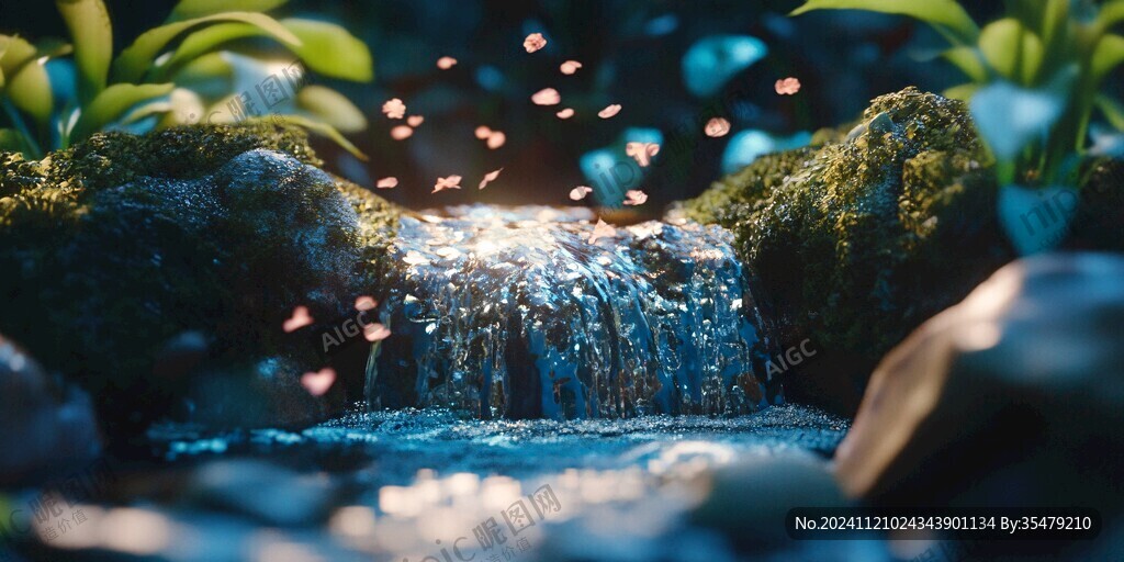 梦幻仙境溪水