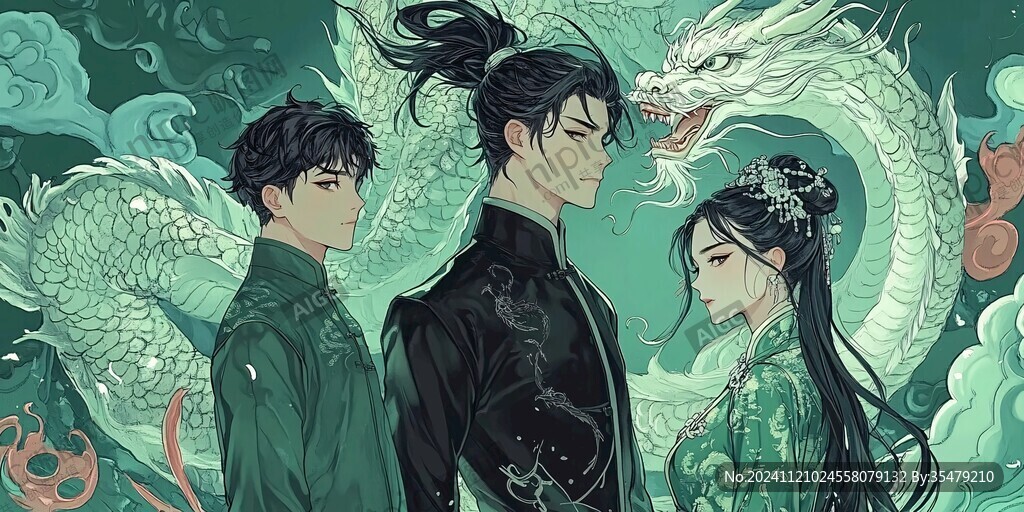 碧绿配龙凤