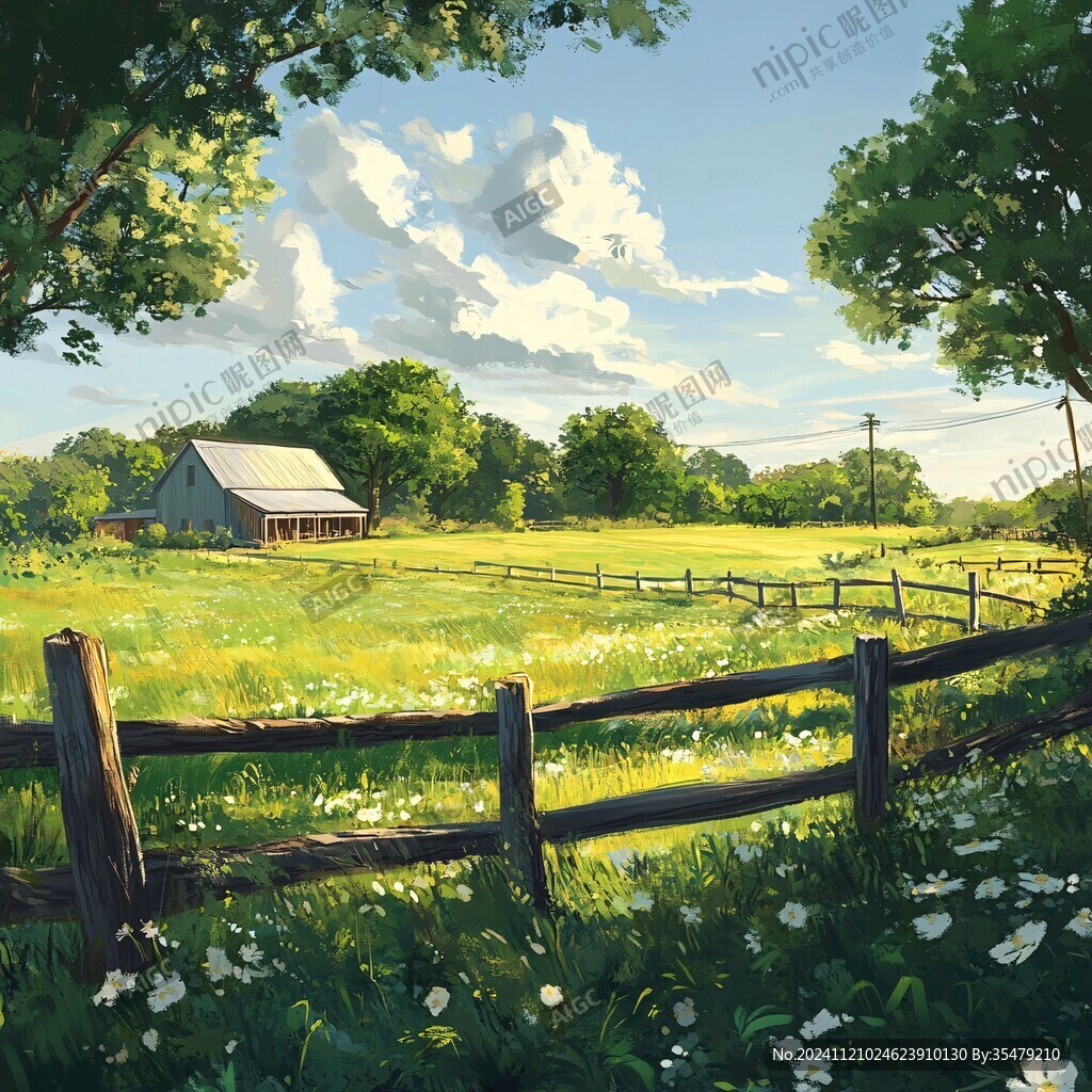 唯美农村场景