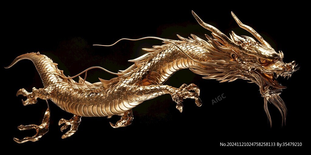金色龙素材
