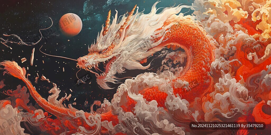 龙年横版插画