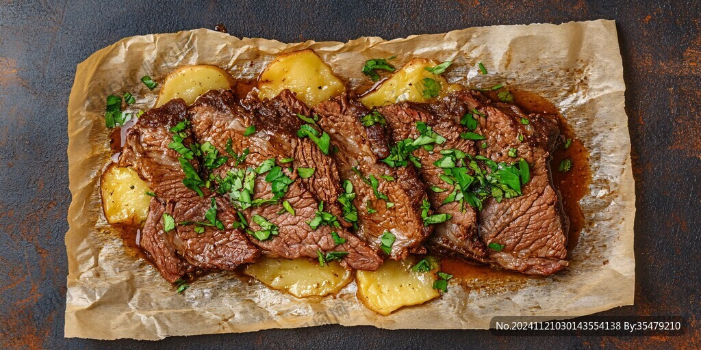 土豆烤牛肉