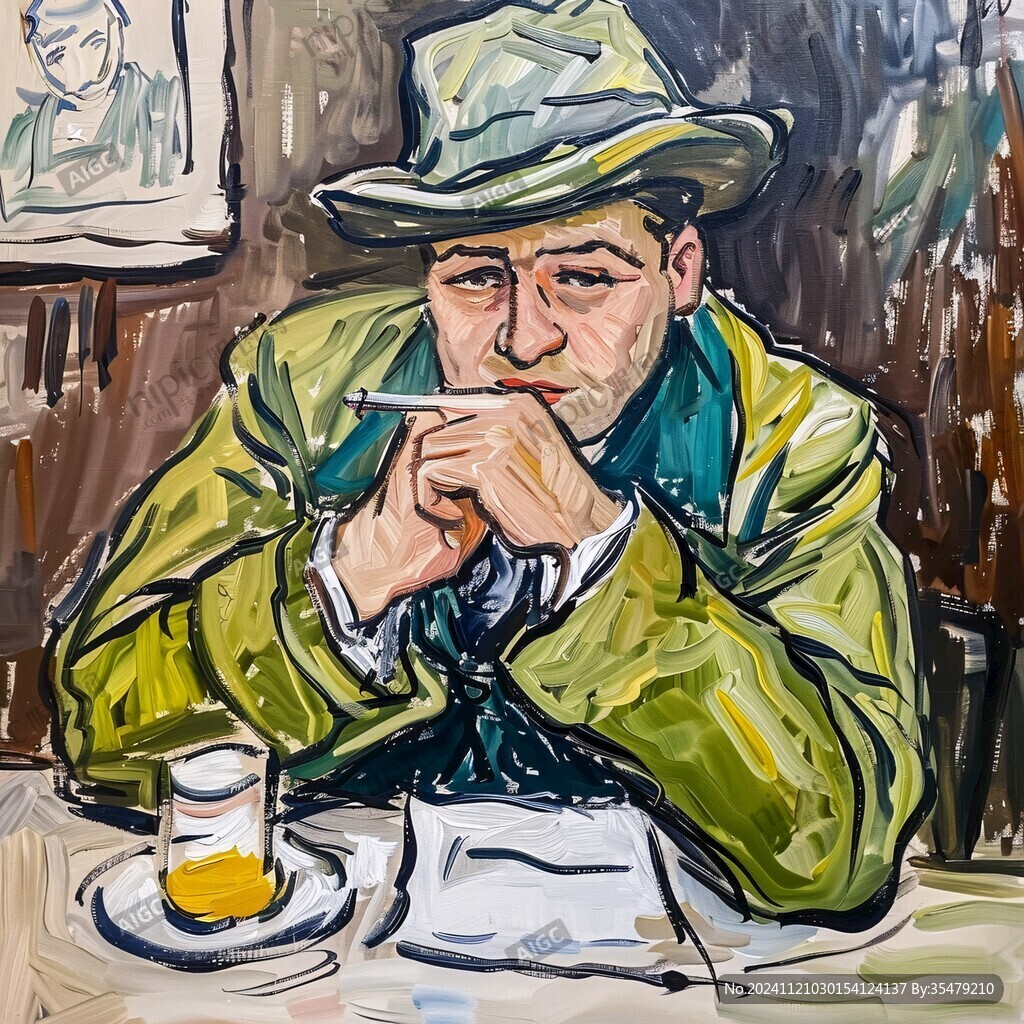 男人油画
