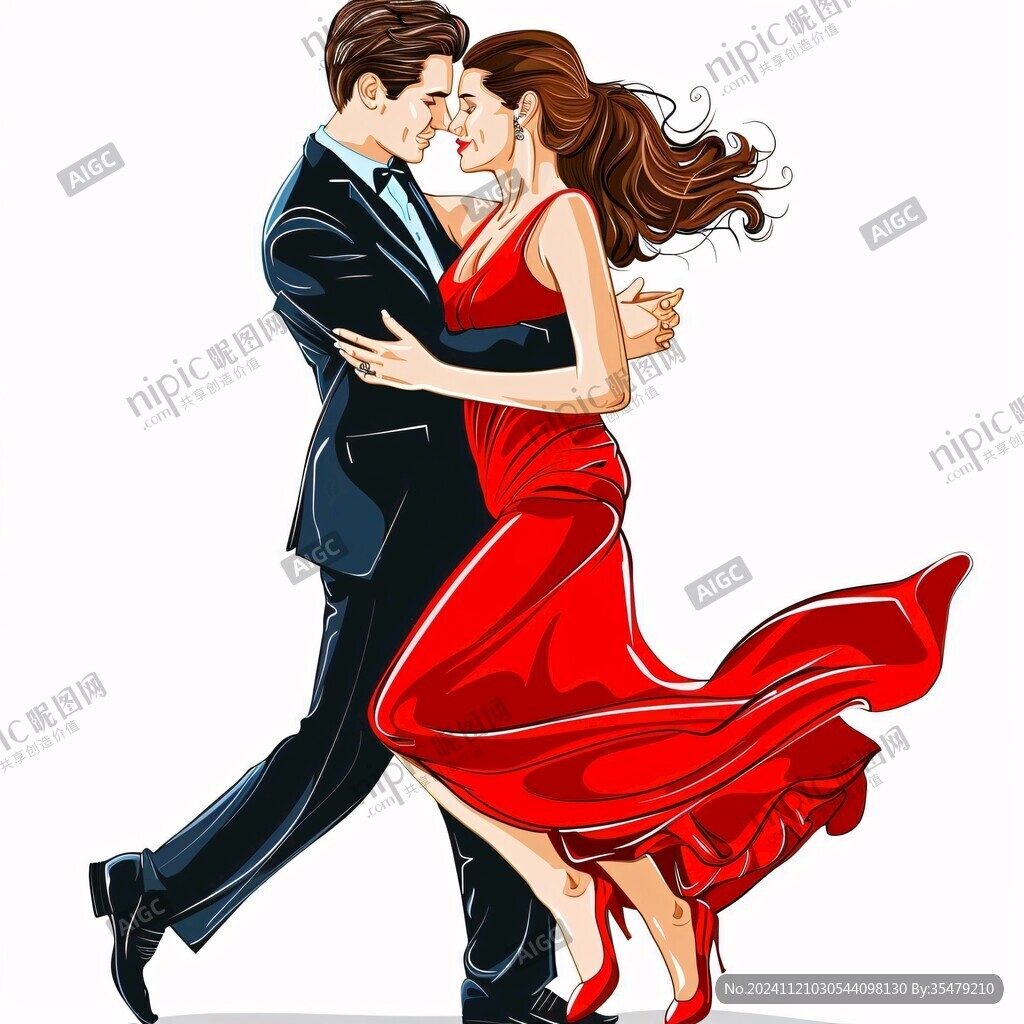 拉丁舞插画拉丁舞辅导