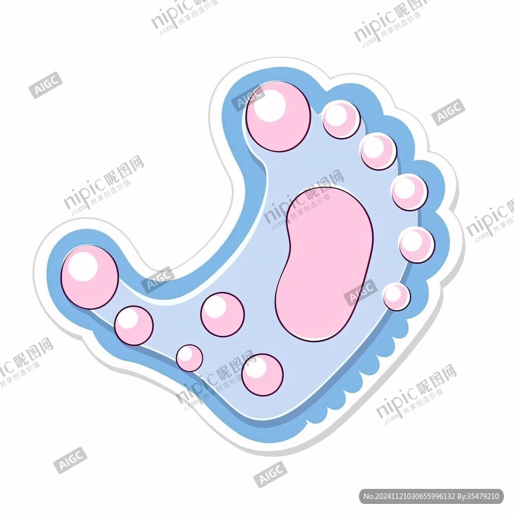 脚印贴纸