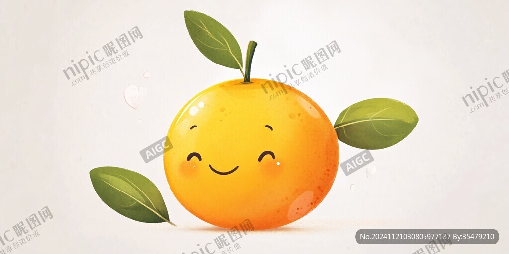 砂糖橘插画设计