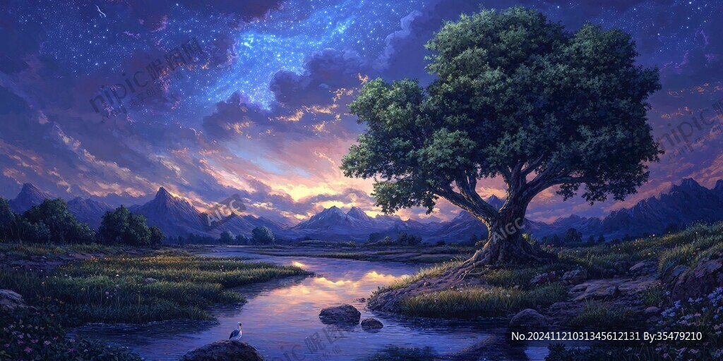 宽屏风景画