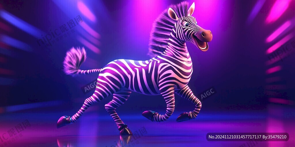 动物创意炫光效果