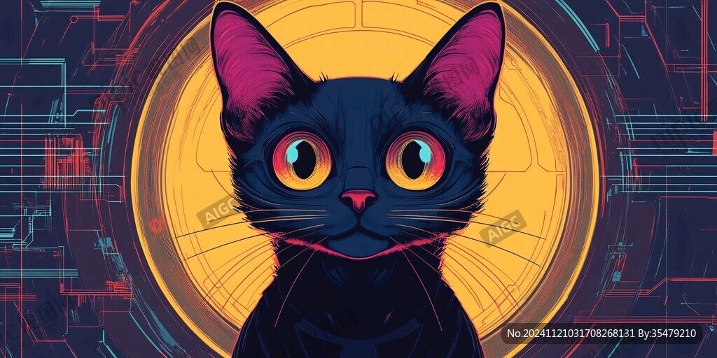 原创卡通智能小猫
