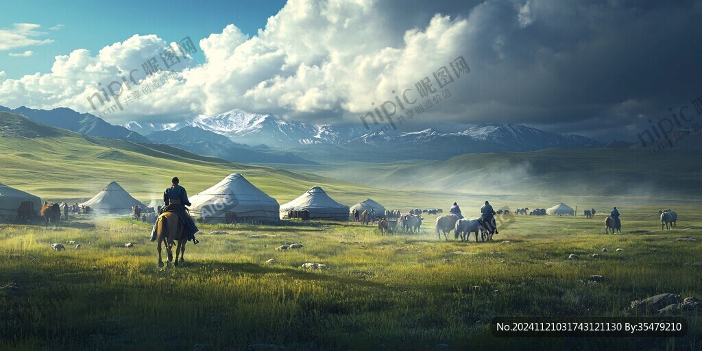 草原游牧民族模拟场景