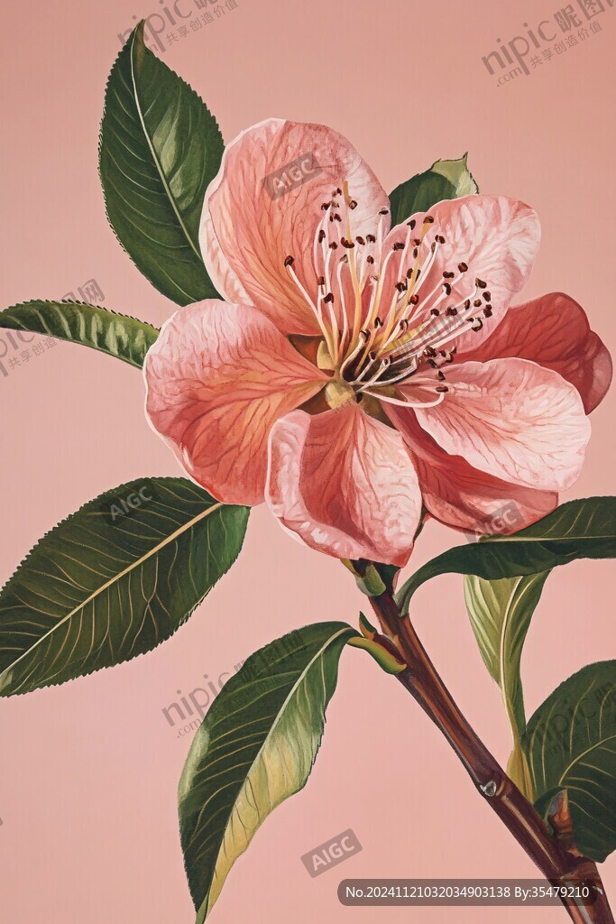 橙花插画