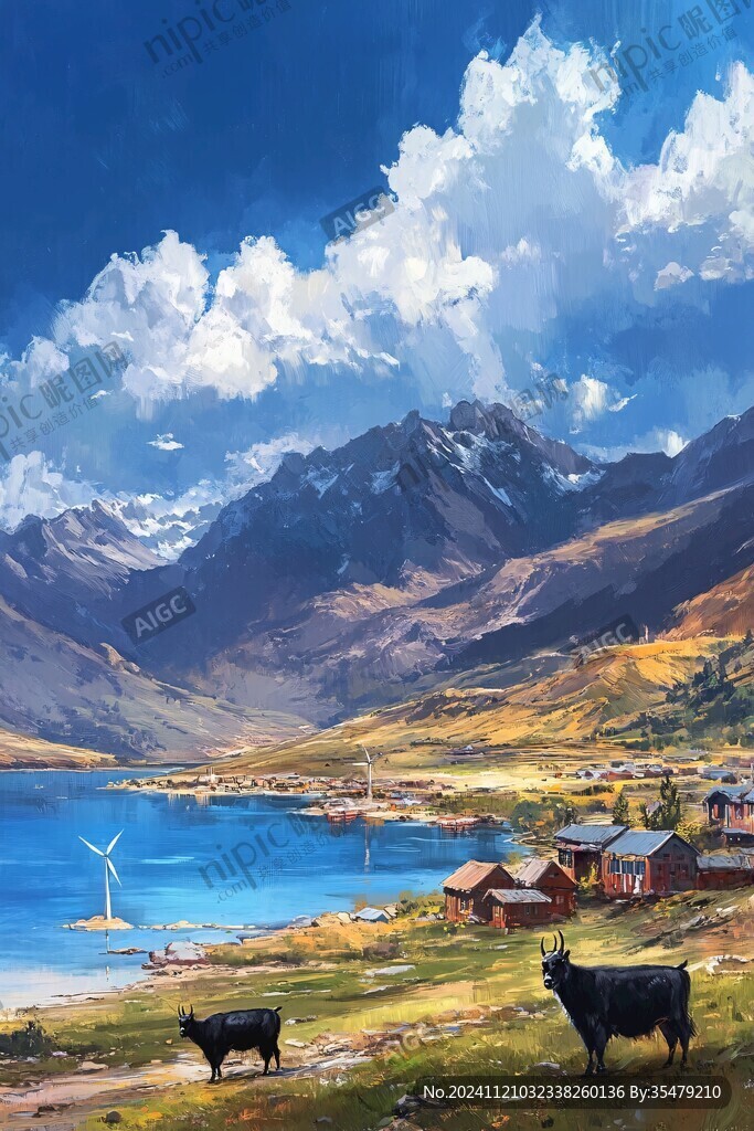 风景厚涂