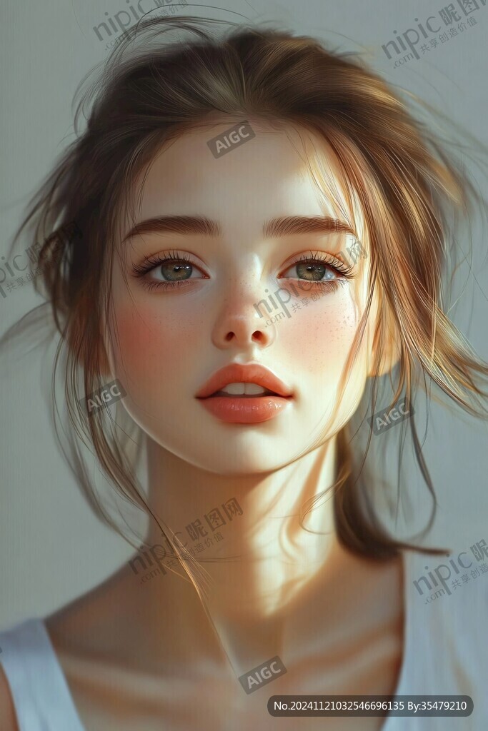 写实人物插画