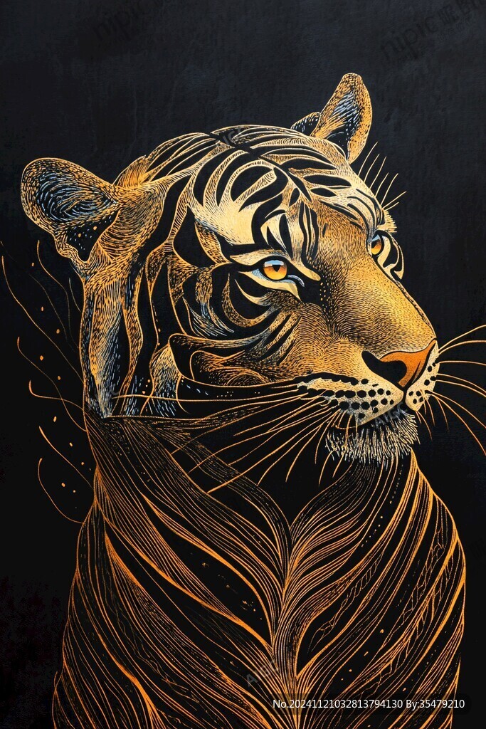 虎系列插画