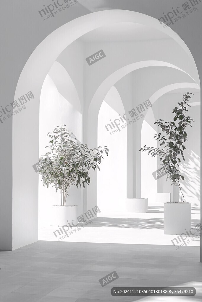 白色拱门建筑