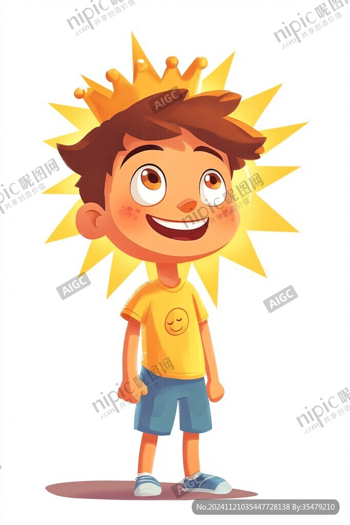 卡通阳光少年