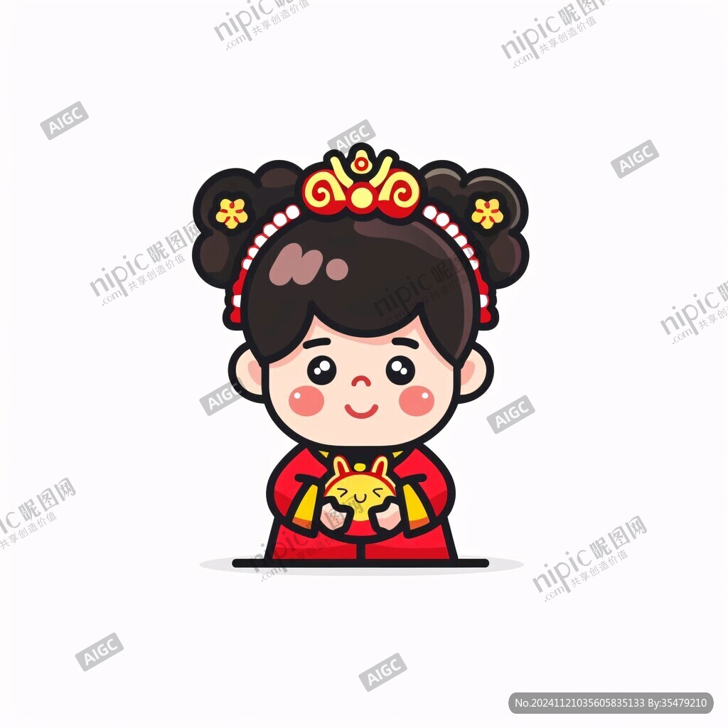 卡通红楼梦人物贾巧姐
