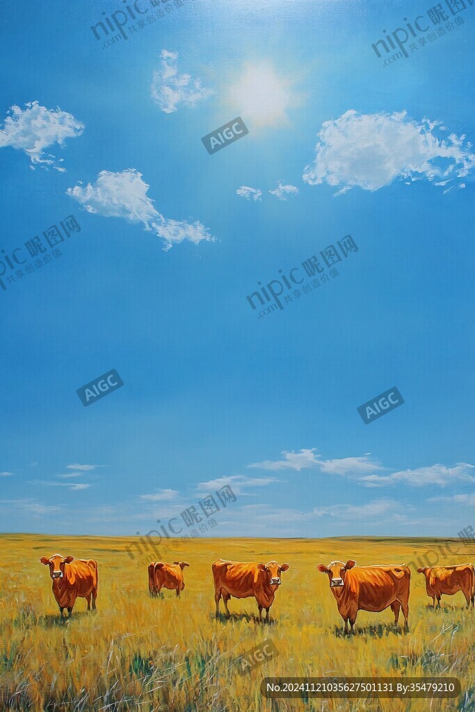 蓝天白云黄牛