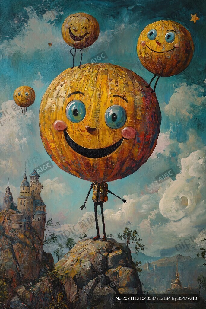 南瓜头立体壁画