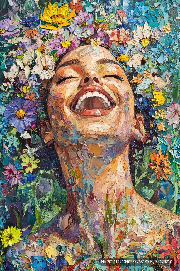 丙烯画人物