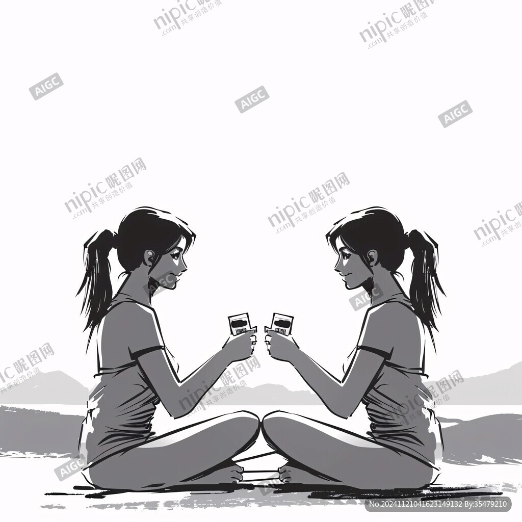 喝酒插画