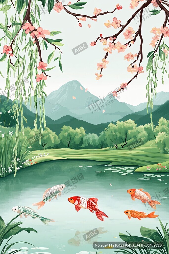 立夏仲夏夏天风景山水