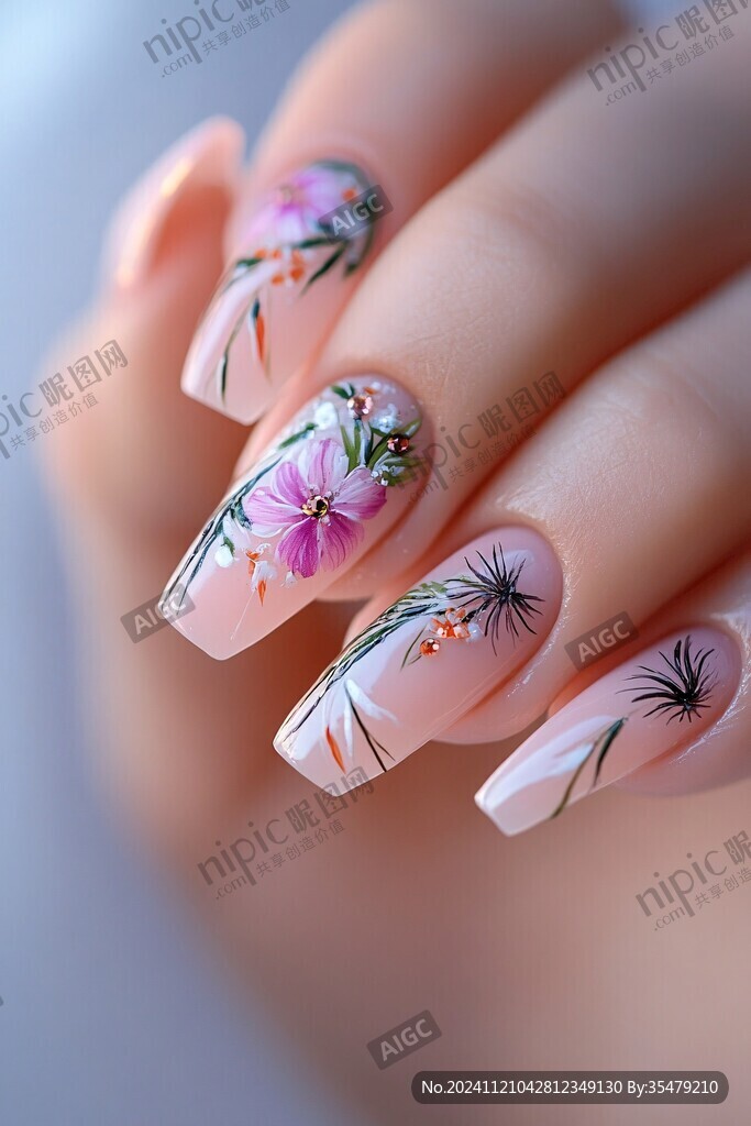美甲花纹