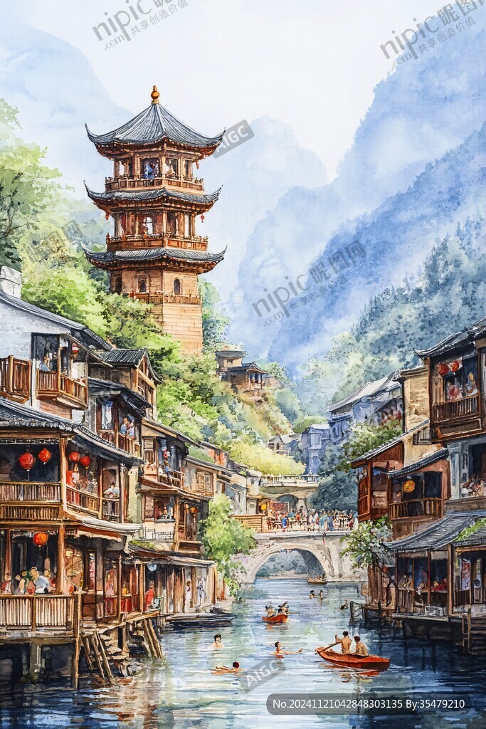 湘西插画