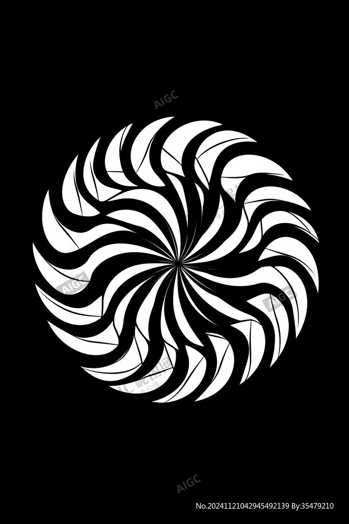 放射花纹螺旋纹