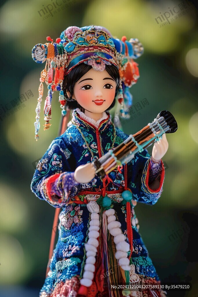 少数民族人物面塑
