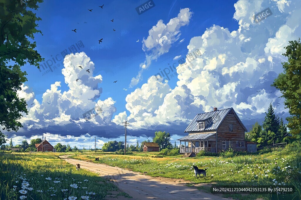 唯美农村场景