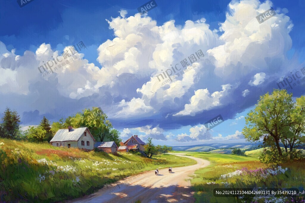 宽屏风景画