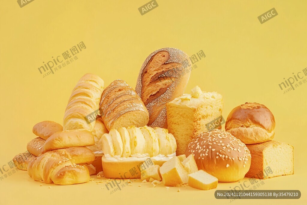 面包暖色背景