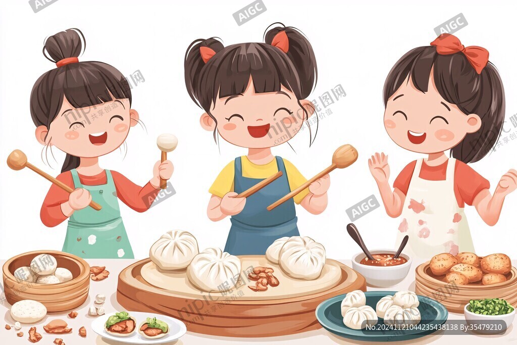做面点插画