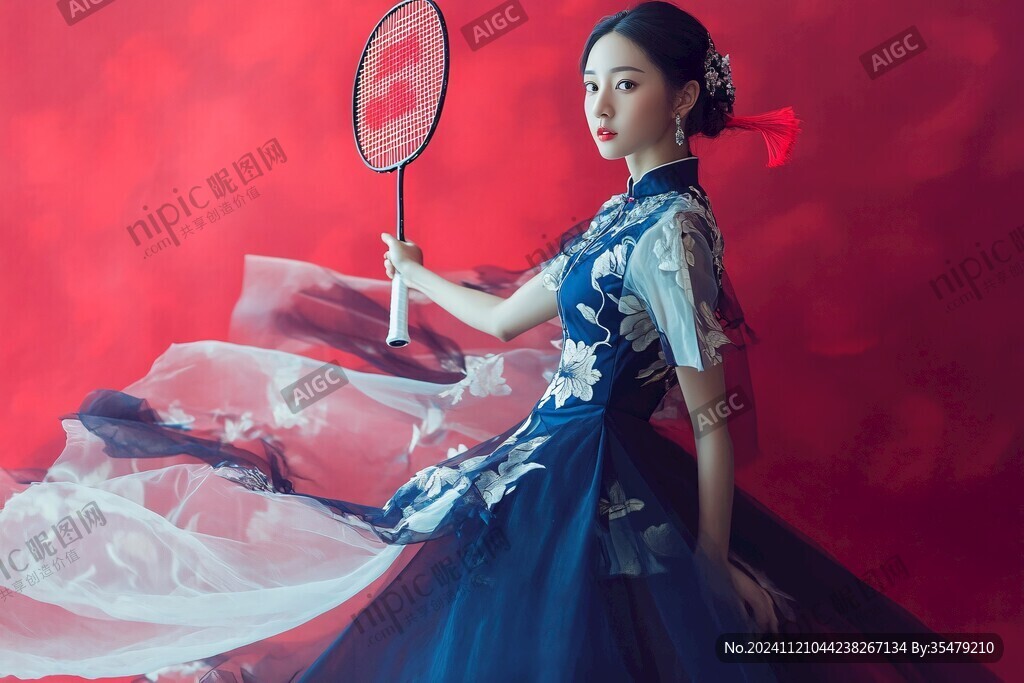 团扇少女