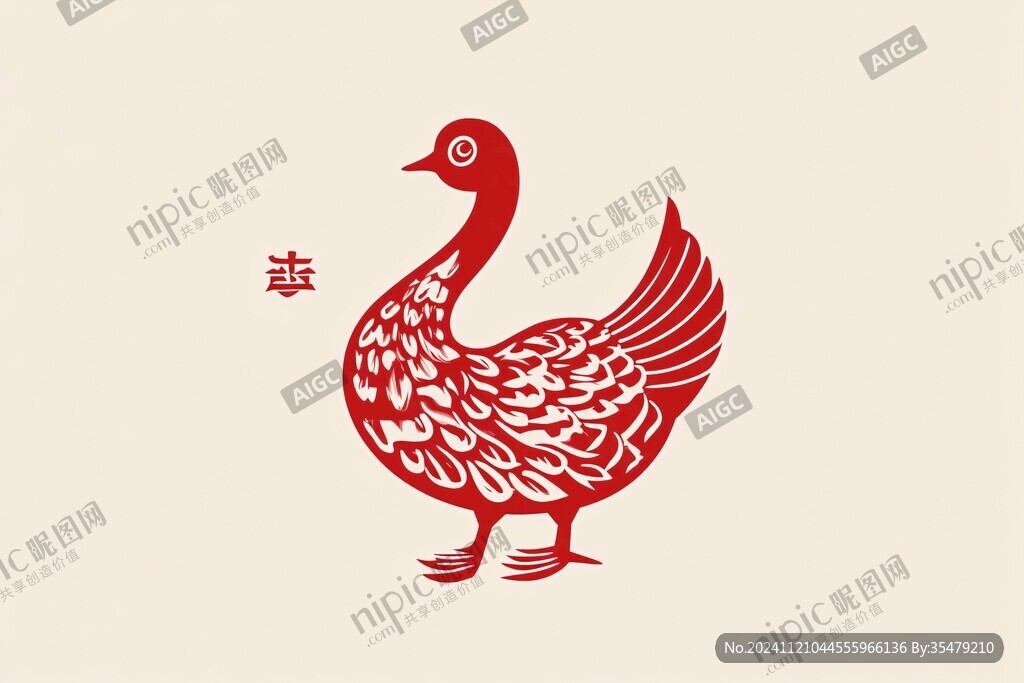 鸡鸭元素logo