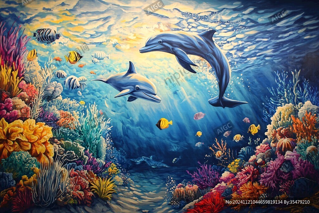 3d展画3d地贴海洋