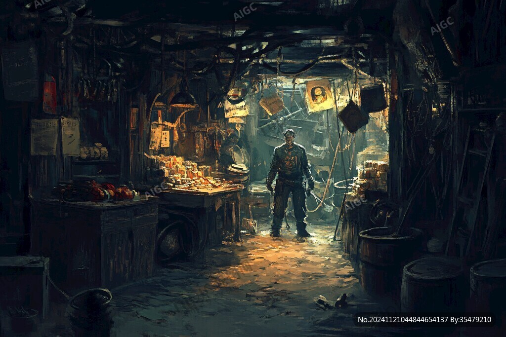 棚户区生活场景