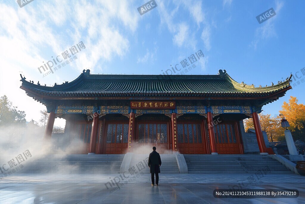 雾气迷漫的紫极宫
