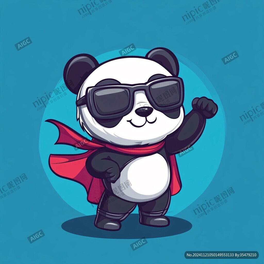 熊猫功夫大侠形像设计