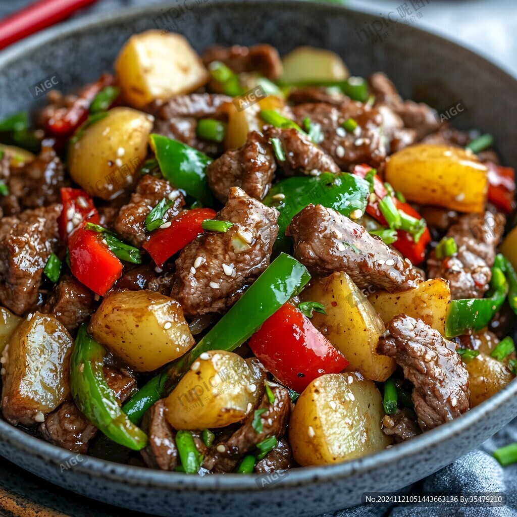 小土豆炒牛肉